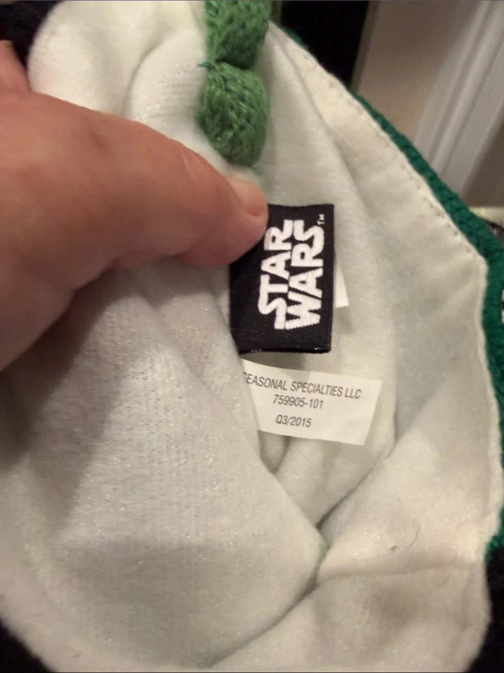 Star Wars Holiday Knit Stockings - Yoda & Stormtrooper 2015 Disney